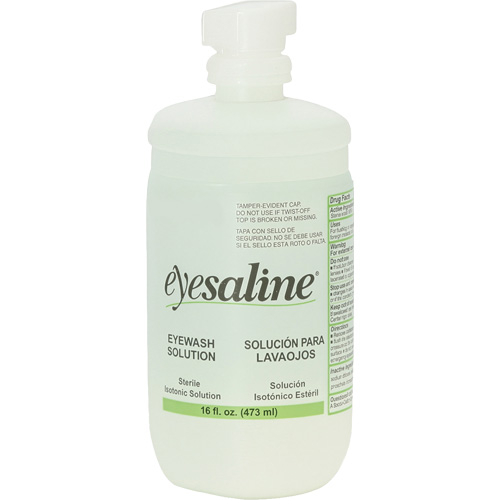 Bouteilles de solution saline pour douche oculaire, Bouteille Plein, 16 oz NRZ Safety Inc.
