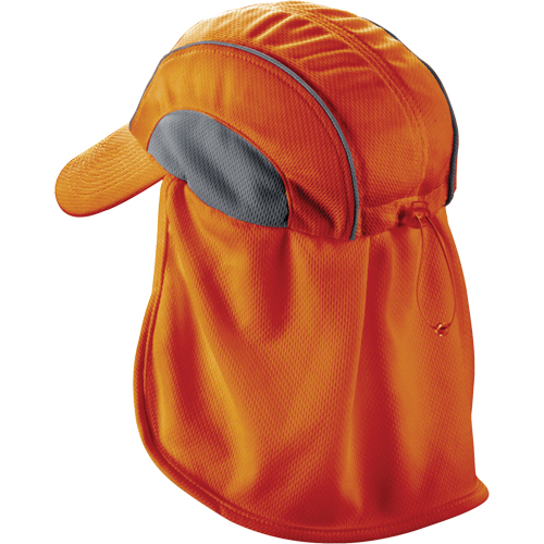 Chapeaux de refroidissement avec voiles pour le cou Chill-Its 6650, Orange haute visibilit&eacute; NRZ Safety Inc.