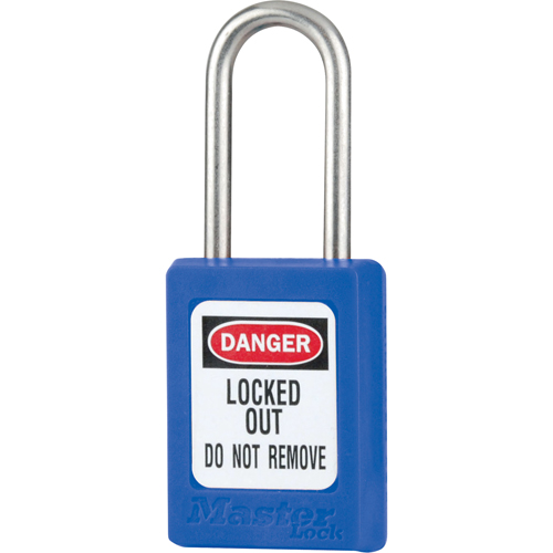 S31 Zenex Safety Padlock, Blue, Keyed Different, Thermoplastic, 1-3/8" Width NRZ Safety Inc.