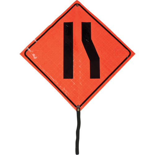 Narrow Road Rolled Sign, 24" x 24", Vinyl, Pictogram NRZ Safety Inc.