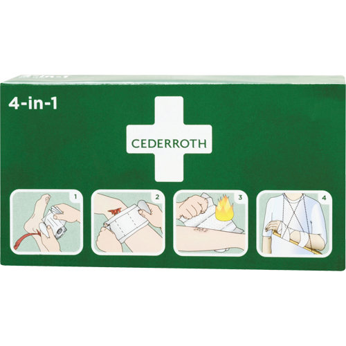Coagulant 4-dans-1 cederroth, 9" lo x 5-1/2" la NRZ Safety Inc.