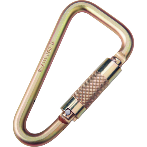 Mousquetons Saf-Lok, Acier, Capacit&eacute; 3600 lb NRZ Safety Inc.