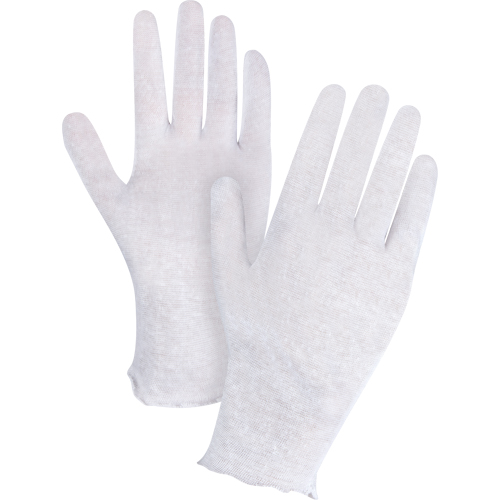 Gants d'inspection l&eacute;gers, Poly/coton, Poignet Non ourl&eacute;, Dames NRZ Safety Inc.