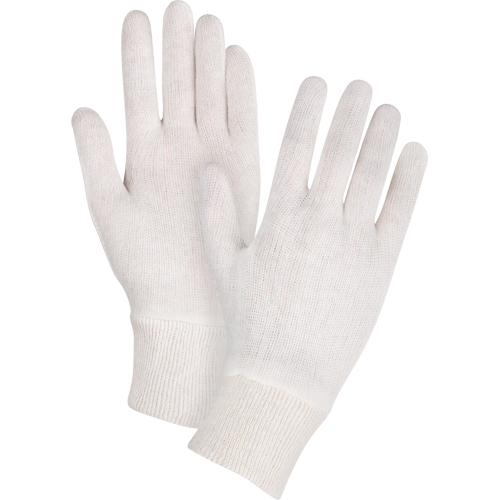 Gants d'inspection de poids moyen, Poly/coton, Poignet Poignet en tricot, Hommes NRZ Safety Inc.