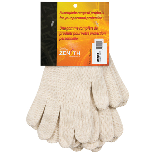 Gants en tricot de poids lourd, Poly/coton, Calibre 7, T-Grand NRZ Safety Inc.