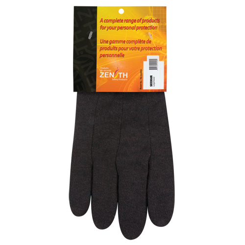 Gants de jersey, Grand, Brun, Non doubl&eacute;, Poignet en tricot NRZ Safety Inc.