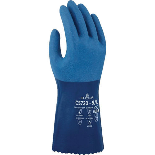 CS720 Chemical-Resistant Gloves, Size 10, Nitrile, Polyester Inner Lining NRZ Safety Inc.
