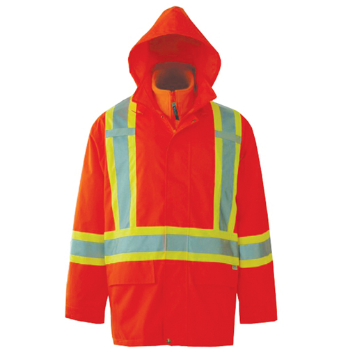 Vestes de s&eacute;curit&eacute; 3 en 1 Journeyman, Polyester, Orange haute visibilit&eacute;, Petit NRZ Safety Inc.
