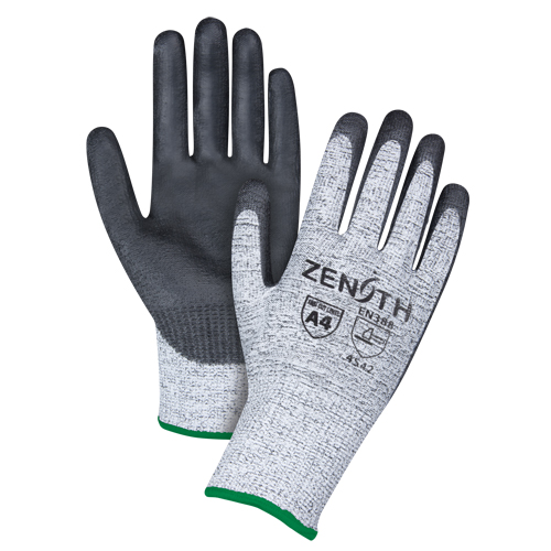 Gants &eacute;lastiques sans coutures r&eacute;sistants &agrave; la coupe, Taille Moyen/8, Calibre 13, Rev&ecirc;tement Polyur&eacute;thane, Enveloppe en PEHP, ANSI/ISEA 105 niveau 4/EN 388 niveau 5 NRZ Safety Inc.