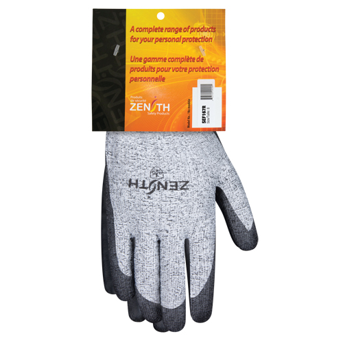 Gants &eacute;lastiques sans coutures r&eacute;sistants &agrave; la coupe, Taille 8, Calibre 13, Rev&ecirc;tement Polyur&eacute;thane, Enveloppe en PEHP, EN 388 niveau 5 NRZ Safety Inc.