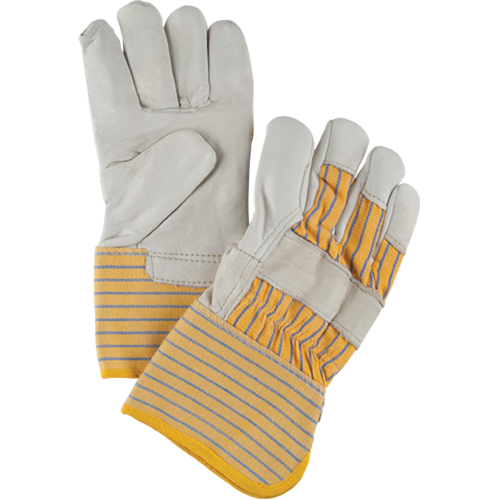 Abrasion-Resistant Winter-Lined Fitters Gloves, Large, Grain Cowhide Palm, Cotton Fleece Inner Lining NRZ Safety Inc.