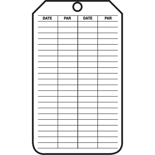 &eacute;tiquettes de s&eacute;curit&eacute; d'inspection et de contr&ocirc;le de l'&eacute;tat de l'&eacute;quipement, Papier cartonn&eacute;, 3-1/8" la x 5-7/8" h, Français NRZ Safety Inc.
