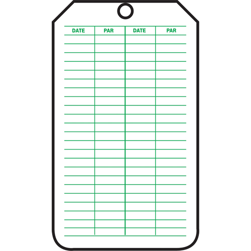 &eacute;tiquettes de s&eacute;curit&eacute; d'inspection et de contr&ocirc;le de l'&eacute;tat de l'&eacute;quipement, Papier cartonn&eacute;, 3-1/8" la x 5-7/8" h, Français NRZ Safety Inc.