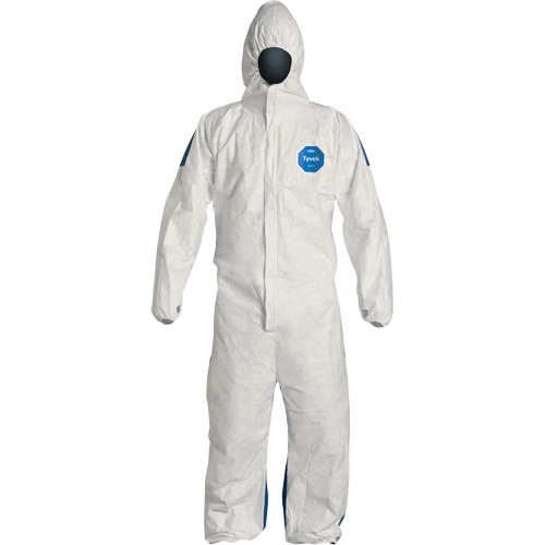 Combinaisons avec capuchon, 4T-Grand, Bleu/Blanc, Tyvek 400 D NRZ Safety Inc.