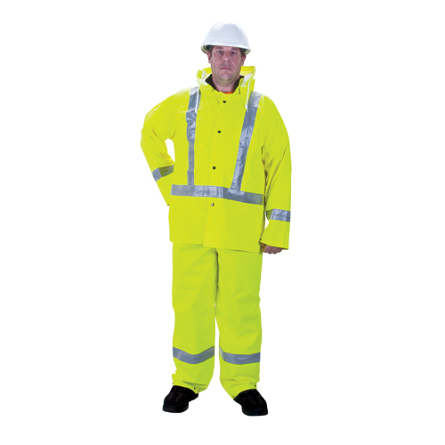 Imperm&eacute;able pour la circulation de premi&egrave;re qualit&eacute; RZ900, Polyester/PVC, Moyen, Jaune lime NRZ Safety Inc.