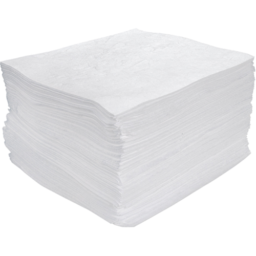 Premium Meltblown Sorbent Pads, Oil Only, 15" x 17", 25 gal. Absorbancy NRZ Safety Inc.