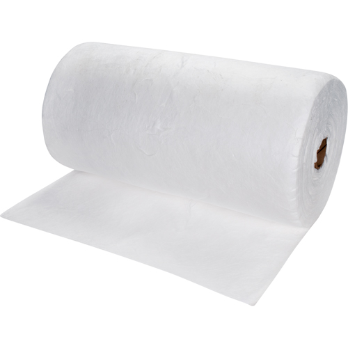 Rouleaux absorbants souffl&eacute;es de premi&egrave;re qualit&eacute;, Lourd, 150' lo x 30" la, Absorption 50 gal. NRZ Safety Inc.