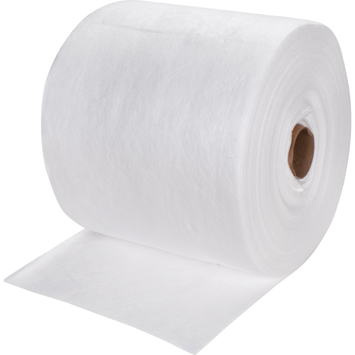 Rouleaux absorbants souffl&eacute;es de premi&egrave;re qualit&eacute;, Lourd, 150' lo x 15" la, Absorption 25 gal. NRZ Safety Inc.