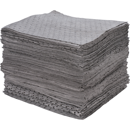 Premium Bonded Sorbent Pads, Universal, 15" x 17", 30 gal. Absorbancy NRZ Safety Inc.