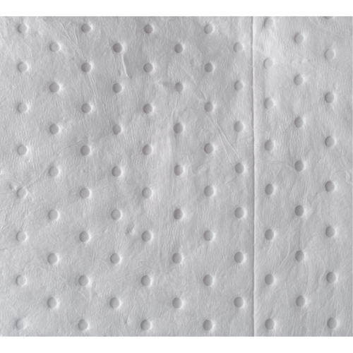 Feuilles absorbantes li&eacute;es de premi&egrave;re qualit&eacute;, Huile seulement, 15" x 17", 8 gal. d'absorption NRZ Safety Inc.