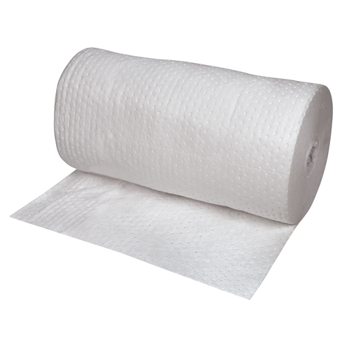 Premium Laminated (SMS) Sorbent Rolls, Mediumweight, 150' L x 30" W, 40 gal. Absorbancy NRZ Safety Inc.