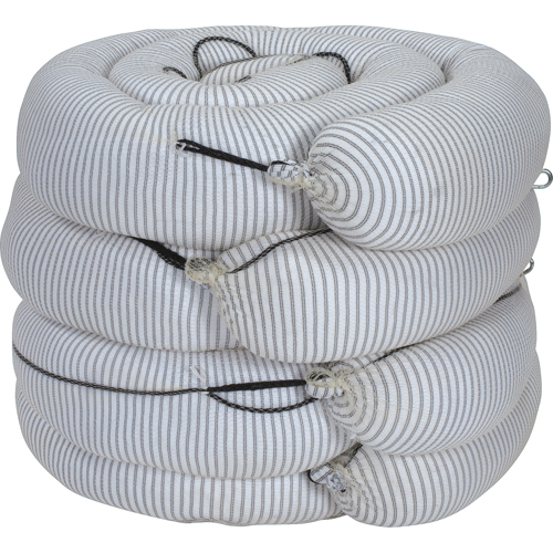 Barrage absorbant de premi&egrave;re qualit&eacute;, Universel, 10' lo x 8" la, Absorption 70 gal., 4 /pqt NRZ Safety Inc.