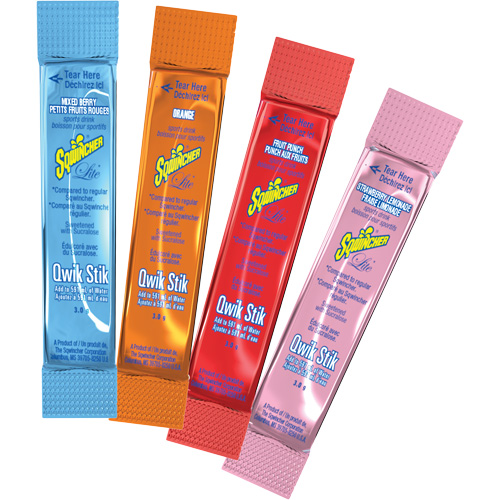 Sqwincher&reg; Boisson de r&eacute;hydratation ZERO Qwik Stik, Emballage-portion, Limonade aux fraises NRZ Safety Inc.