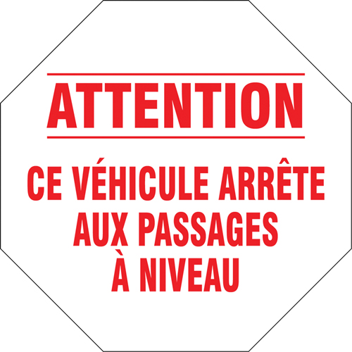 French Traffic Sign, Vinyl, 18" W x 18" H NRZ Safety Inc.