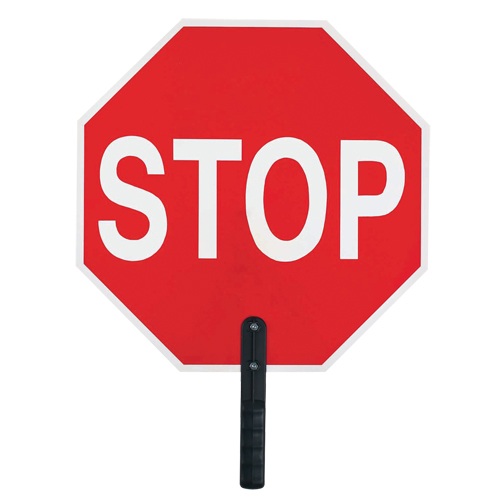 "Stop" Traffic Sign, 18" x 18", Plastic, English with Pictogram NRZ Safety Inc.