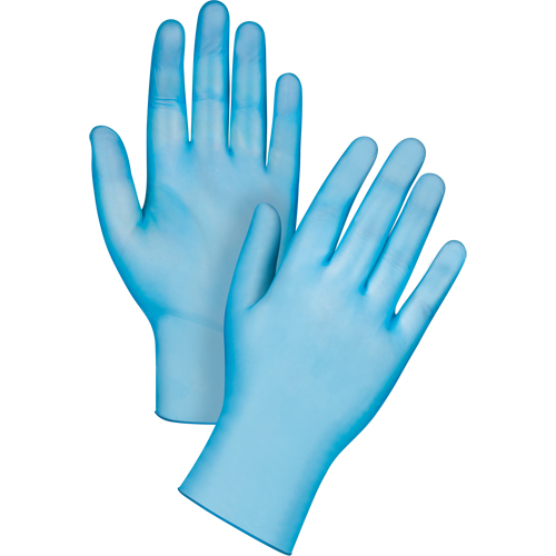Medical-Grade Disposable Gloves, Large, Vinyl, 4.5-mil, Powder-Free, Blue, Class 2 NRZ Safety Inc.