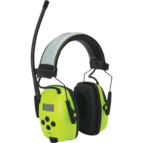 Howard Leight Sync Radio Hi-Visibility Earmuffs, Headband Style, 25 dB NRZ Safety Inc.