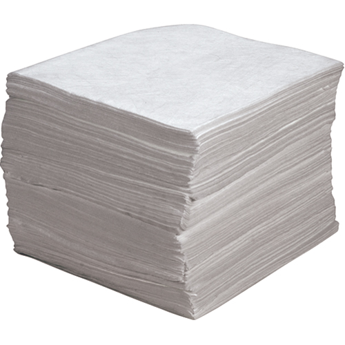 Premium Meltblown Sorbent Pads, Oil Only, 15" x 17", 30 gal. Absorbancy NRZ Safety Inc.