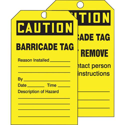 &eacute;tiquettes en rouleaux 250/rouleau, Papier cartonn&eacute;, 3" la x 6-1/4" h, Anglais NRZ Safety Inc.