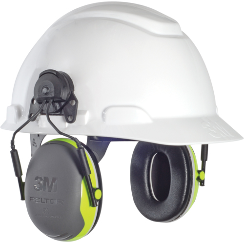 Serres-t&ecirc;tes de s&eacute;ries X Peltor, Fixation pour casque, 25 NRR dB NRZ Safety Inc.