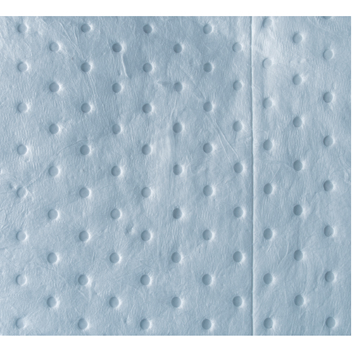Feuilles absorbantes bleues li&eacute;es de premi&egrave;re qualit&eacute;, Huile seulement, 15" x 18", 30 gal. d'absorption NRZ Safety Inc.