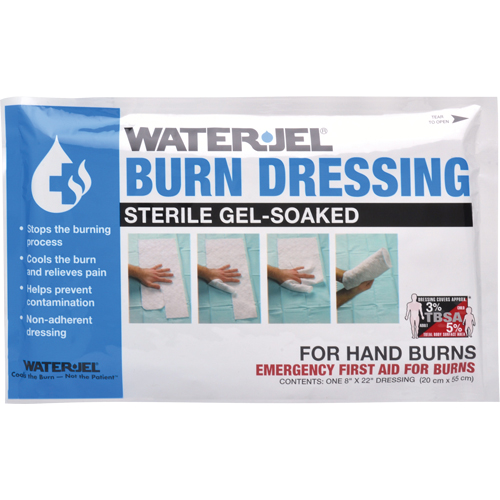Pansements pour brûlures Water Jel , 8" x 22", Classe 2 NRZ Safety Inc.