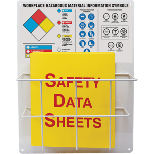 Panneaux de style panier pour mati&egrave;res dangereuses, Anglais, Compris reliures NRZ Safety Inc.