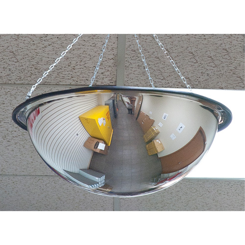 Miroir en d&ocirc;me 360°, D&ocirc;me complet, Dessus ouvert, Diam&egrave;tre 20" NRZ Safety Inc.
