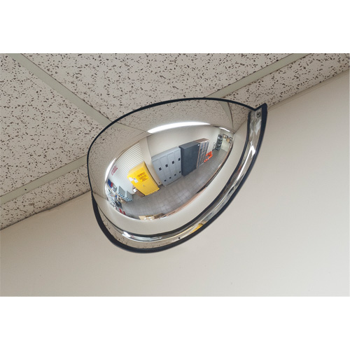Miroir en d&ocirc;me 180°, Demi-d&ocirc;me, Dessus ouvert, Diam&egrave;tre 20" NRZ Safety Inc.