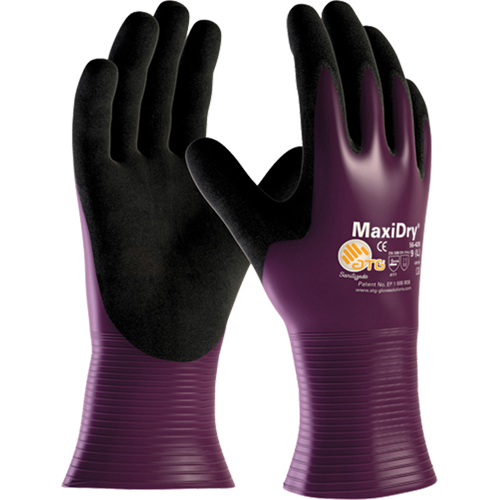 Gants ATG MaxiDry 56-426, 7/Petit, R&ecirc;vetement Nitrile, Calibre 15, Enveloppe en Nylon NRZ Safety Inc.