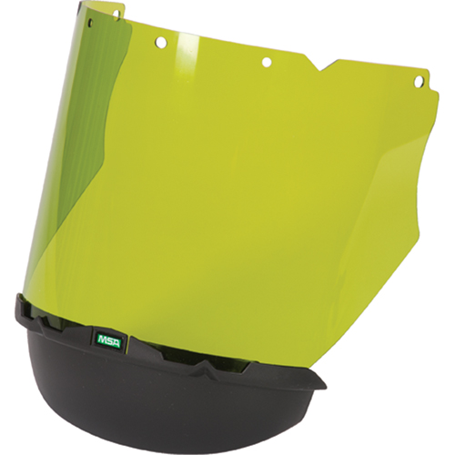 V-Gard&reg; Visor with Chin Protector for Arc Flash Application, Polycarbonate, Green Tint NRZ Safety Inc.