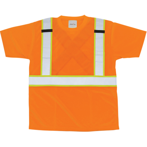 T-shirt conforme &agrave; la CSA, Polyester, 2T-Grand, Orange NRZ Safety Inc.