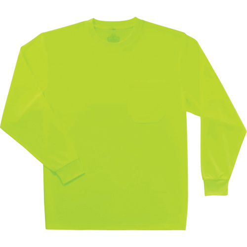 Chandail &agrave; manches longues non certifi&eacute; GloWear 8091, Polyester, Petit, Jaune lime haute visibilit&eacute; NRZ Safety Inc.