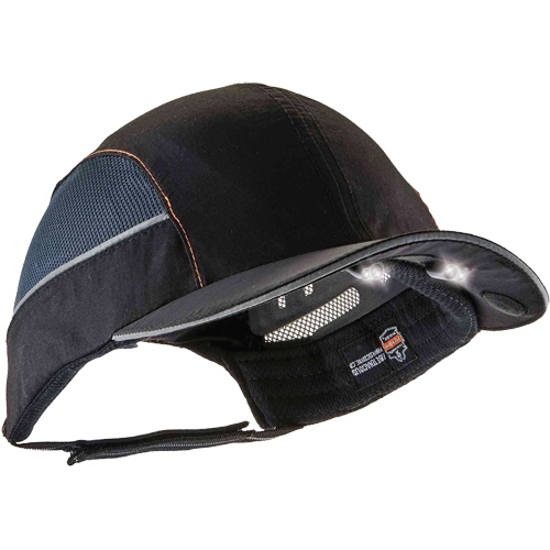 Casquette &agrave; bord long avec &eacute;clairage DEL Skullerz 8960, Noir NRZ Safety Inc.