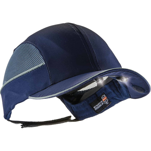 Casquette &agrave; bord long avec &eacute;clairage DEL Skullerz 8960, Bleu marin NRZ Safety Inc.