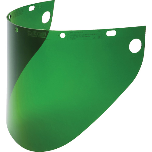 Fibre-Metal&reg; Extended View Faceshield Visor, Propionate, Green Tint NRZ Safety Inc.