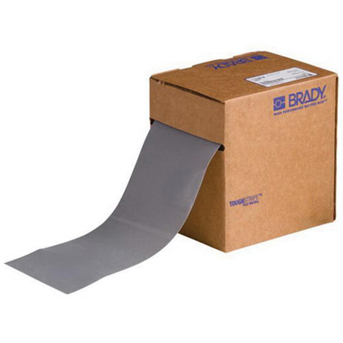 Ruban de marquage pour planchers ToughStripe, 4" x 100', Polyester, Gris NRZ Safety Inc.