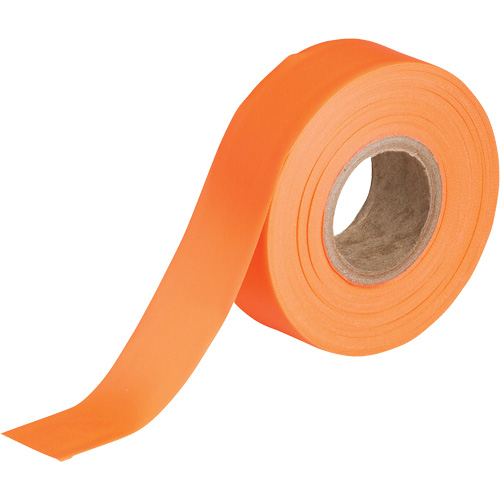 Flagging Tape, 1.188" W x 150' L, Fluorescent Orange NRZ Safety Inc.