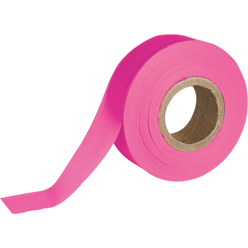 Flagging Tape, 1.188" W x 150' L, Fluorescent Pink NRZ Safety Inc.