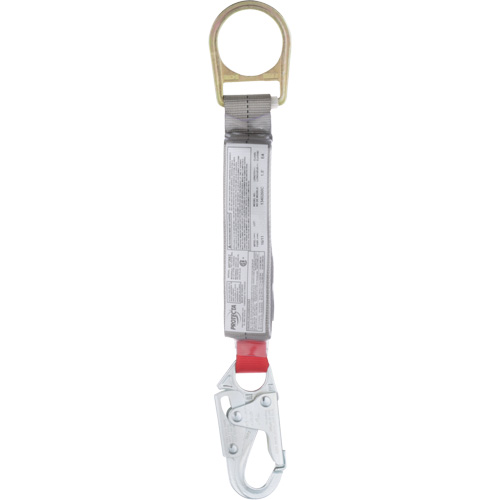 PRO Rope Shock-Absorber, 1.5', Snap Hook/Carabiner Center, Snap Hook Leg Ends, Nylon NRZ Safety Inc.
